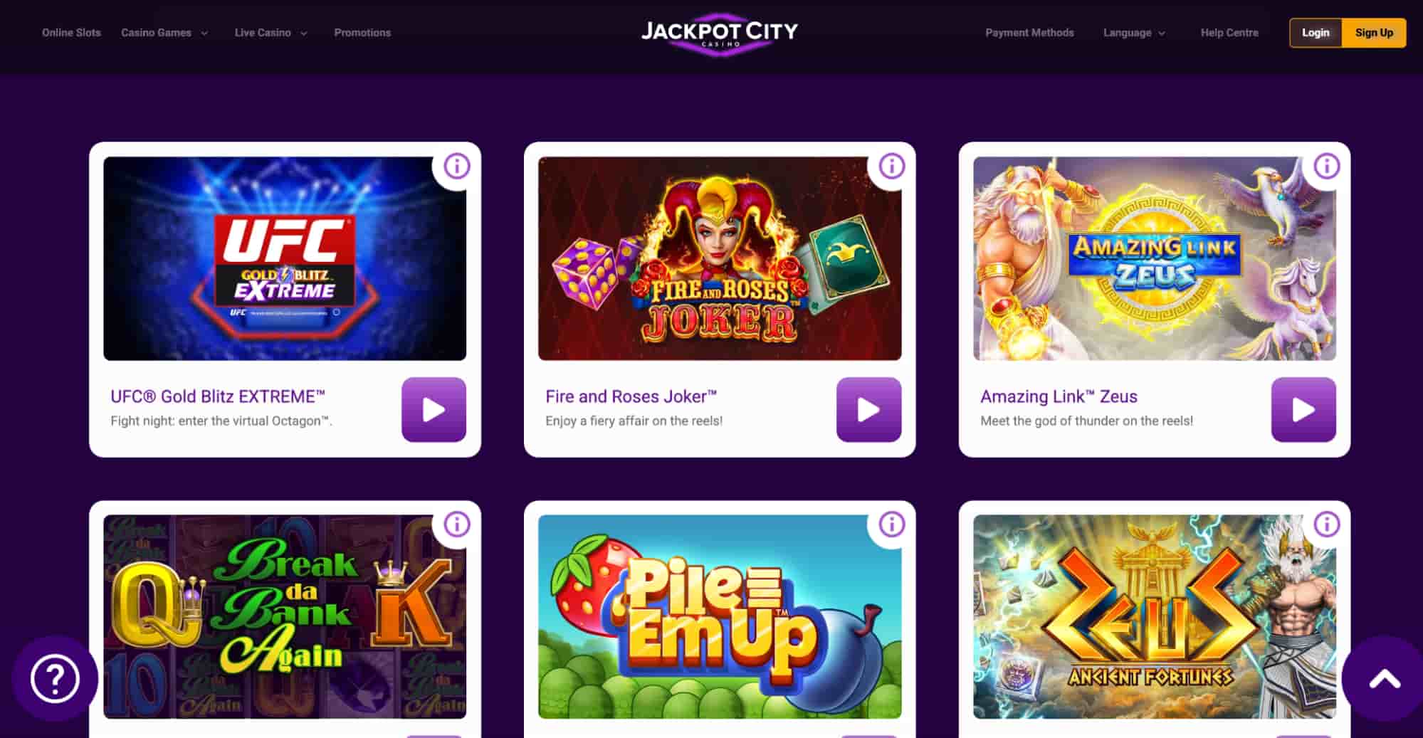 jackpot city ontario casino lobby